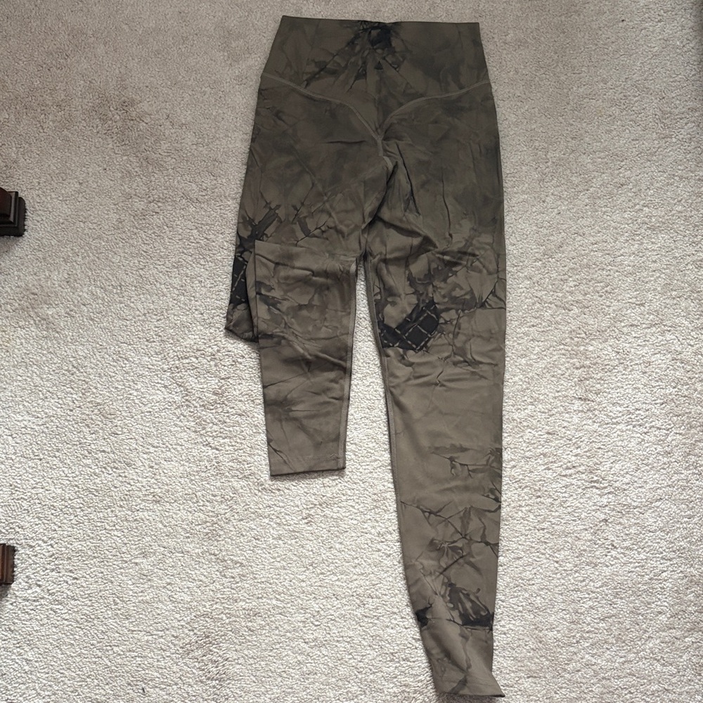 Tye Dye Brown High Waisted Leggings